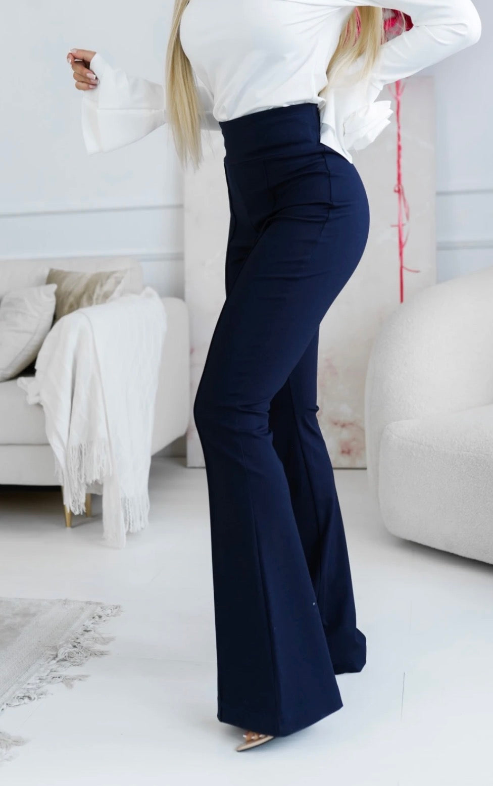 Elvaria Trousers – Navy Blue Classic