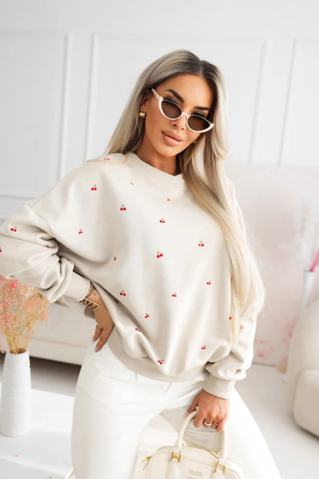 Bluza Cherry Love – Cream