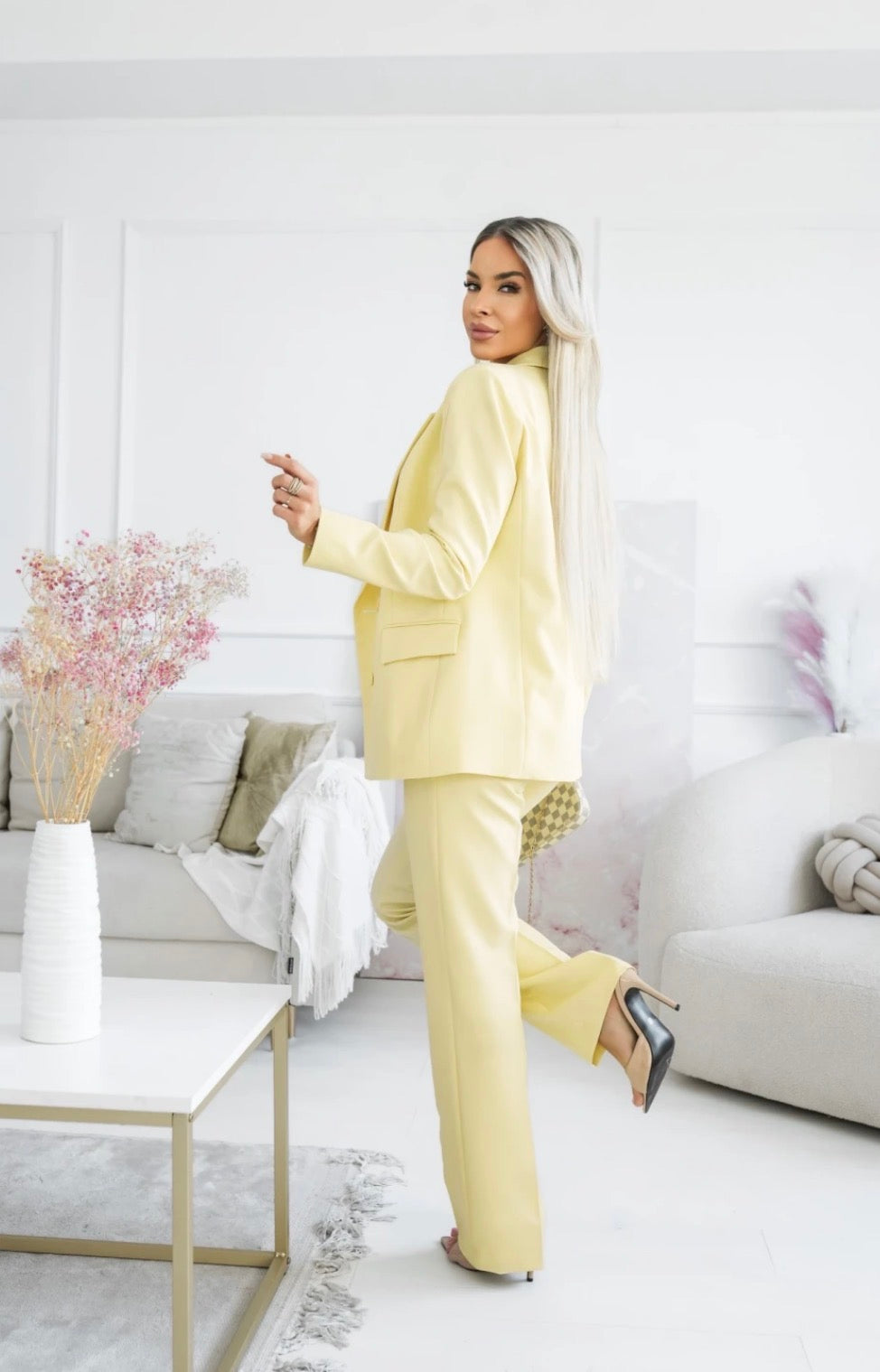Valerisse Trousers – Pastel Yellow