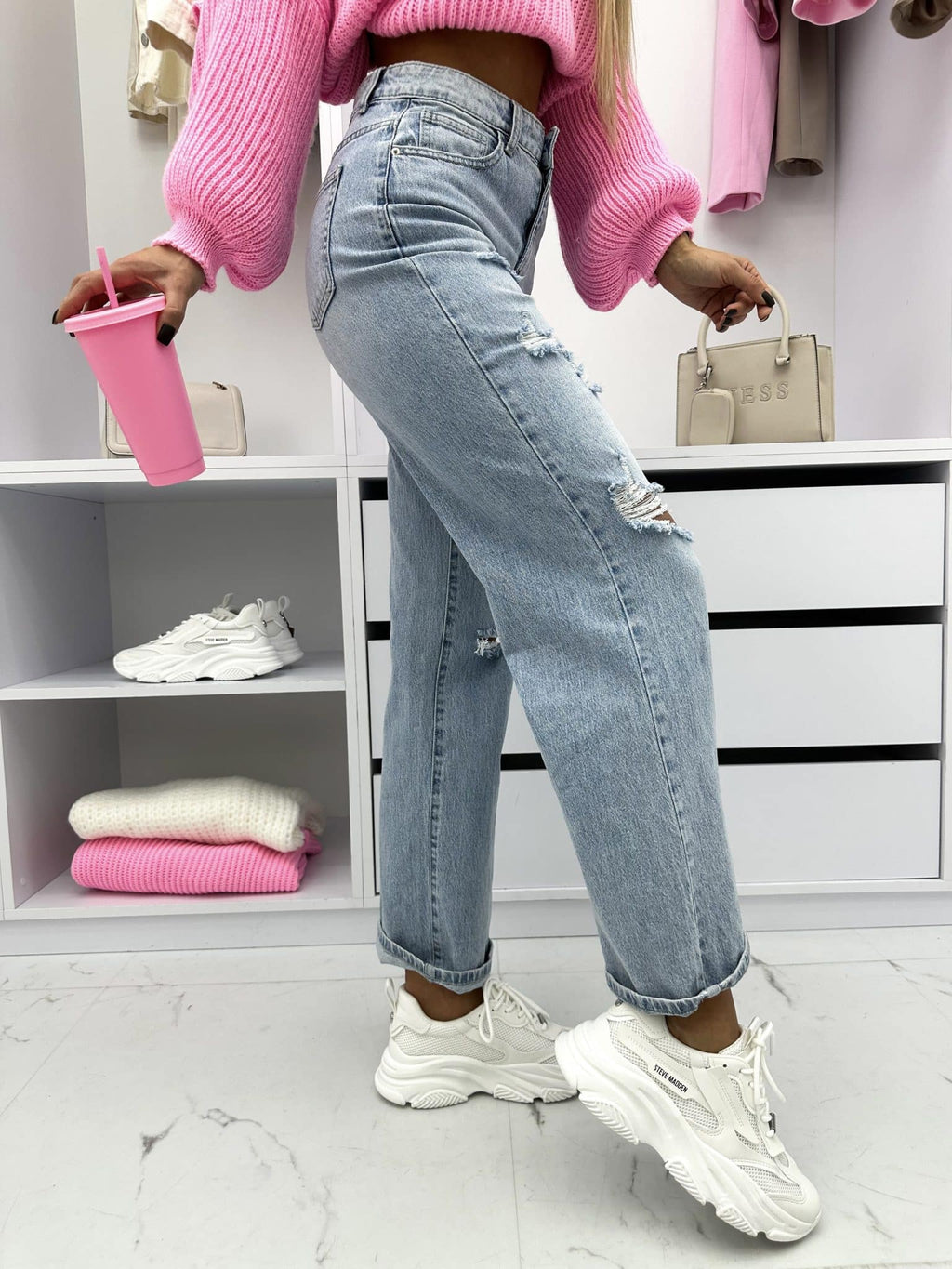 Mom Fit Jeans – Light Blue
